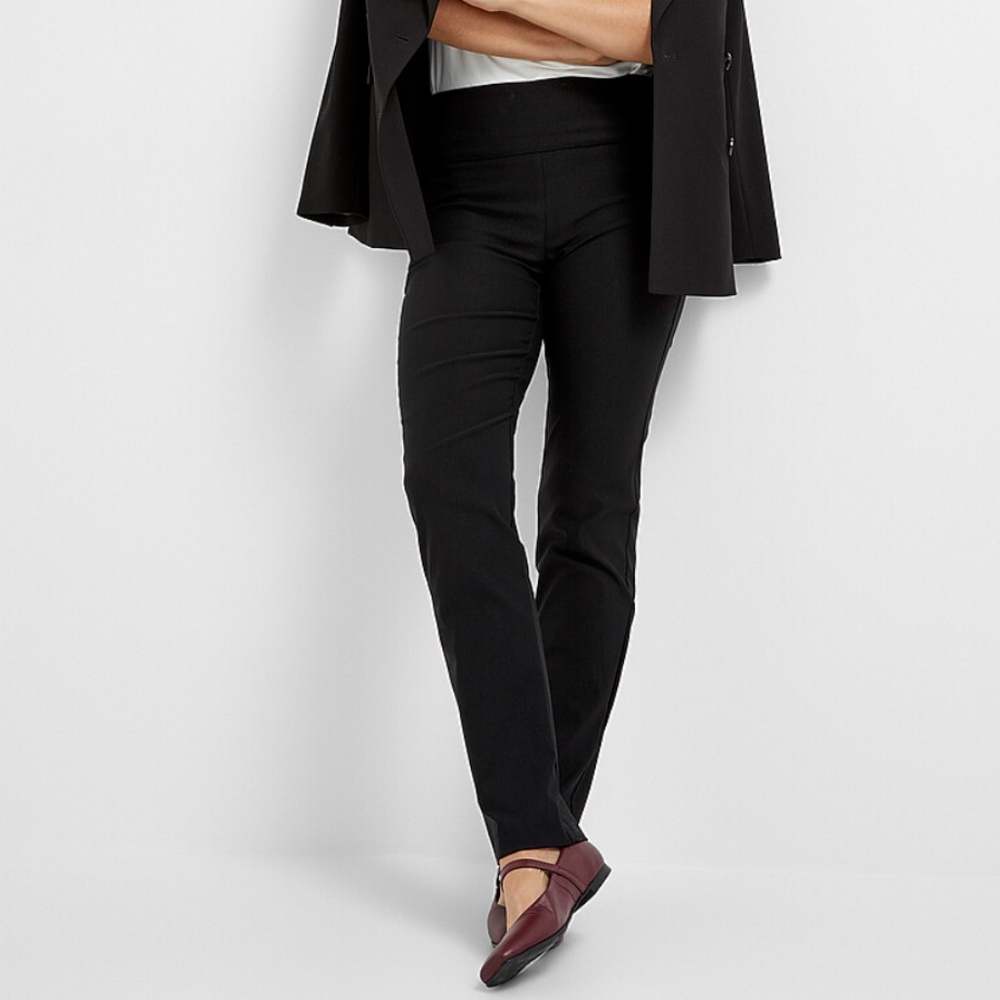 Up! Black body-shaping high waist stretch pant made in Canada NWT
